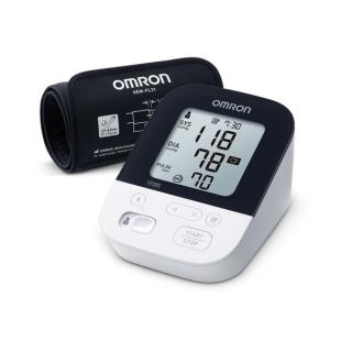 Tensiometru automat Omron de brat, masurarea tensiunii arteriale si a pulsului, cu afisaj, Alb Negru