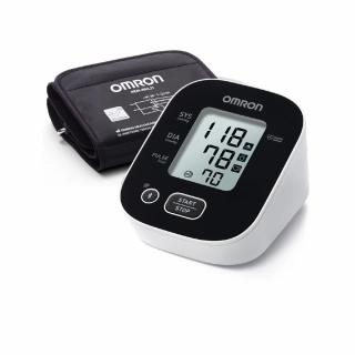 Tensiometru automat Omron M2 pentru brat, masurarea tensiunii arteriale si a pulsului, cu afisaj digital, Negru