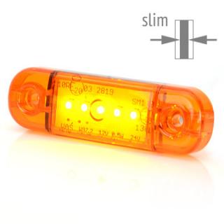 Lampa LED pentru pozitie, delimitare contur, montaj lateral, lumina portocalie