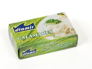 Conserva calamar bucati in ulei vegetal 110 g (Calamar bucati)