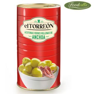 El Torreon Masline verzi umplute cu ansoa 1460 g (El Torreon)