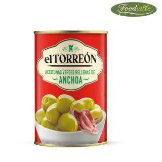 El Torreon Masline verzi umplute cu ansoa 300 g (El Torreon)