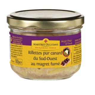 MAISTRES OCCITANS  Rillettes de rata cu piept de rata afumat 180 g,  IGP Sud-Ves