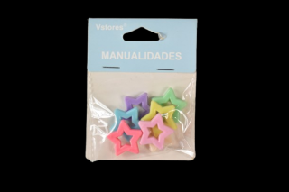 Accesorii craft stelute multicolore 22mm 101803