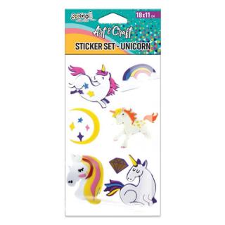 Accesorii craft stickere 3d unicorni s-cool sc2606