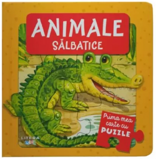 Animale salbatice. Prima mea carte cu puzzle