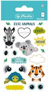 Autocolant folie cute animals 3/set 50040278