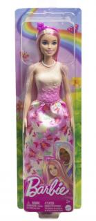 Barbie papusa barbie cu parul blond si roz mthrr08
