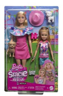 Barbie si stacie set papusa iubitoare de catei mthrm09