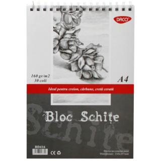 Bloc a4 schite 160gr 30file daco bd416