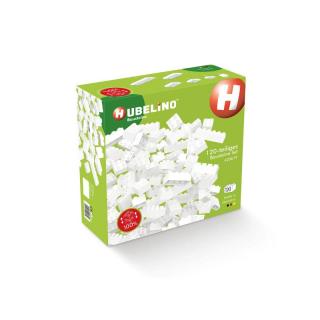 Blocuri de constructie albe hubelino 120 piese 420619