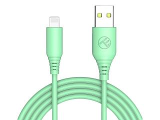 Cablu silicon tellur usb 3a 1m verde tll155398