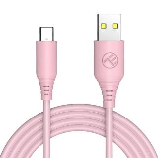 Cablu silicon tellur usb to type-c 3a 1m roz tll155402