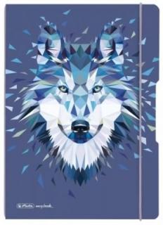 Caiet my book flex a4 2x40f velin wild anim. Wolf 9493990