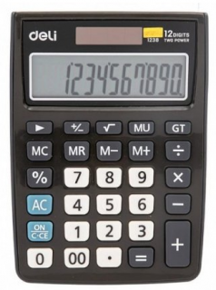 Calculator birou 12dig alb-gri 1238 deli dle1238gr+++