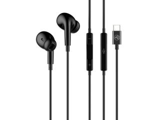 Casti in-ear cu fir tellur attune type-c negru tll162282