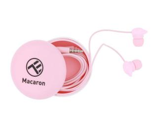Casti in-ear cu fir tellur macaron roz tll162122