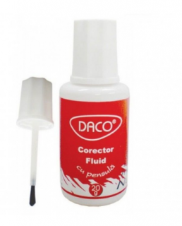 Corector fluid cu pensula daco cf001