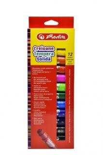 Creioane Tempera Solida, 10g, 12/Set, 9485080