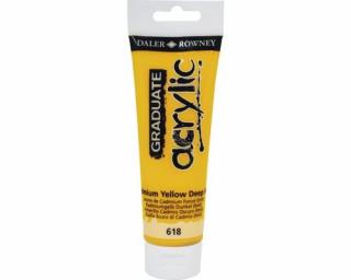 Culori acril graduate 120ml cad yellow deep hue fl123120618