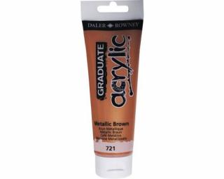 Culori acril graduate 120ml metallic brown fl123120721