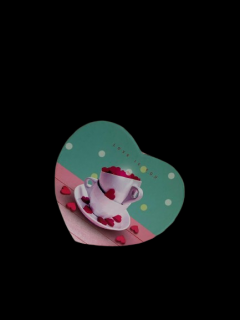 Cutie cadou inimioara pink love 11 cm 6116