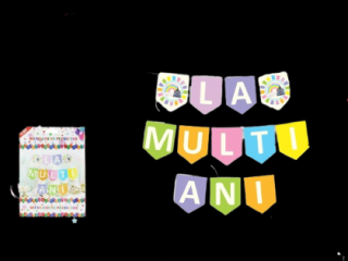 Decoratiune party la multi ani curcubeu 063551