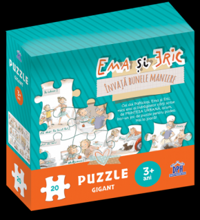 Ema si eric invata bunele maniere - puzzle gigant