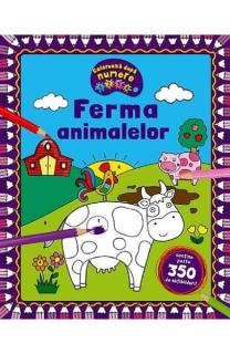 Ferma animalelor- coloreaza dupa numere