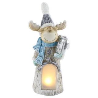 Figurina ren cu led 22 cm din rasina at237080