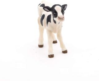 Figurina vitel alb cu negru papo51149