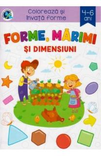 Forme,marimi si dimensiuni 4-6 ani.Coloreaza si inv forme