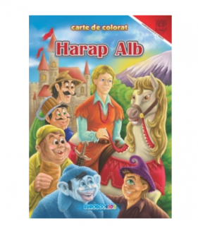 Harap Alb carte de colorat A4