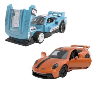 Hot wheels set 2 masinute metalice pull back mthpr91_hpr96