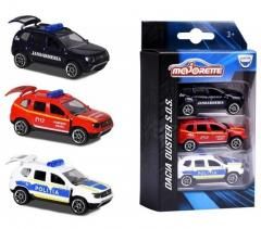Majorette set 3 dacia duster metal 7.5cm 212057262sro