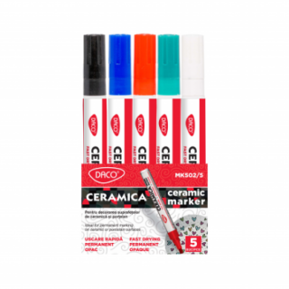 Marker ceramica daco set 5 mk502/5