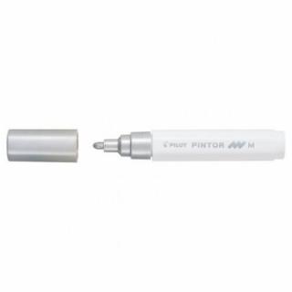 Marker cu vopsea pintor argintiu mediu psw-pt-ms