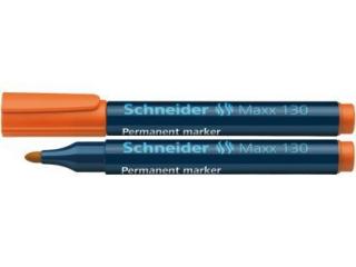 Marker permanent 130 portocaliu varff rotund 1-3mm schneider