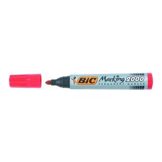 Marker permanent rosu varf rotund 2000 bic bc820913