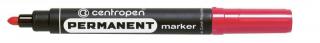 Marker permanent rosu vf rotund 2.5mm centropen ce856603