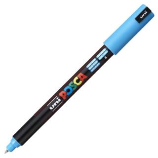 Marker uni pc-1mr posca 0.7mm verf fin metalic albs desch k