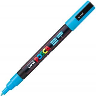 Marker uni pc-3m posca 09-13mm albs deschis