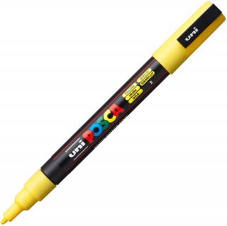 Marker uni pc-3m posca 09-13mm galben