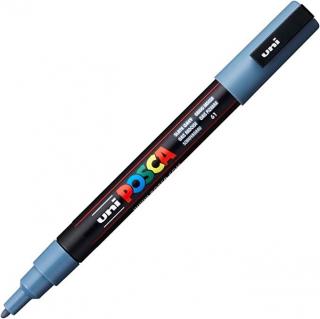 Marker uni pc-3m posca 09-13mm gri albastrui