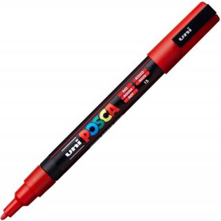 Marker uni pc-3m posca 09-13mm rosu