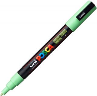 Marker uni pc-3m posca 09-13mm verde deschis