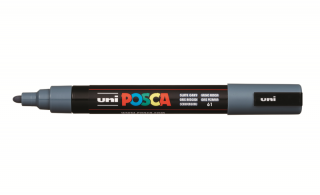 Marker uni pc-5m posca 18-25mm gri albastrui