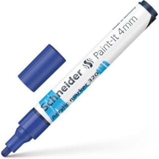 Marker vopsea acrilica paint-it 320 4mm schneider albastru