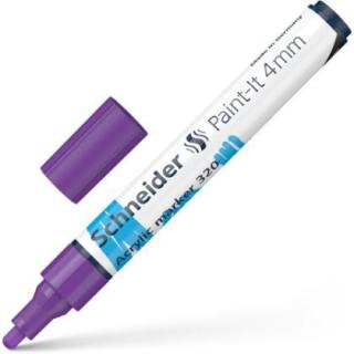 Marker vopsea acrilica paint-it 320 4mm schneider lila