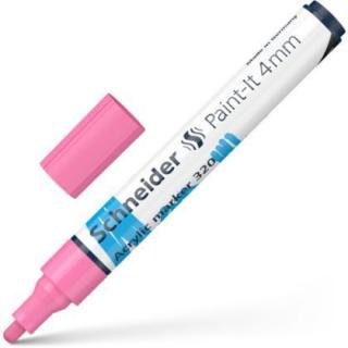 Marker vopsea acrilica paint-it 320 4mm schneider roz